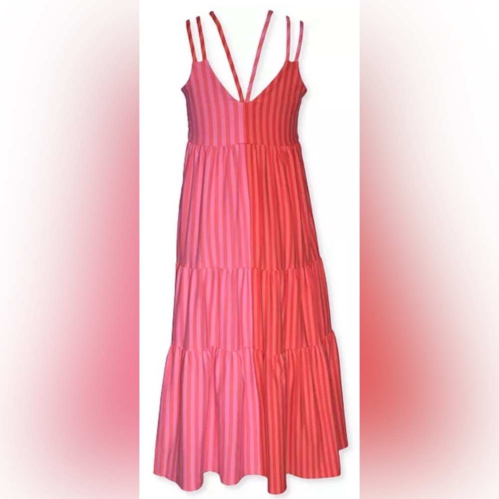 NWT Bonnie Jean
Big Girls Sleeveless Striped Maxi Dress - SZ 12 or SM In Juniors - Picture 2 of 7